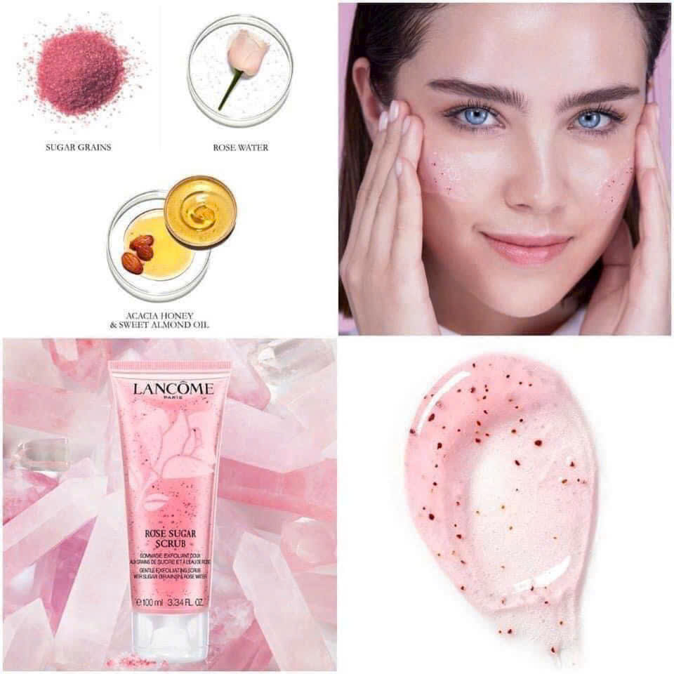 Gel Tẩy Da Chết LANCÔME Rose Sugar Scrub Gentle Exfoliating 100ml
