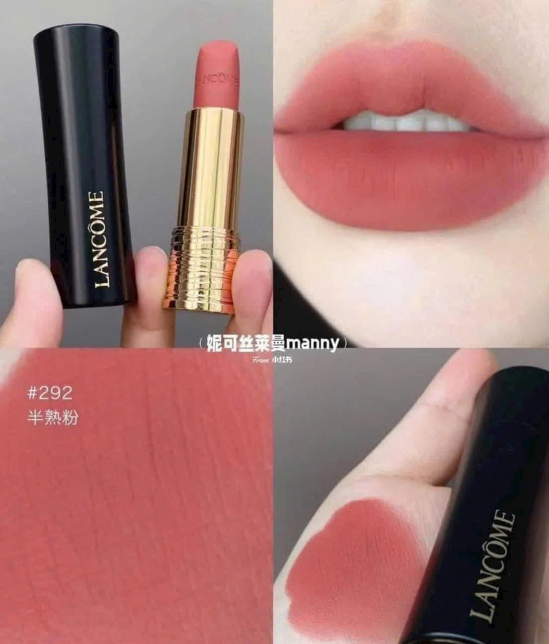 Son Lancôme Matte Lì 292 Vỏ Đen