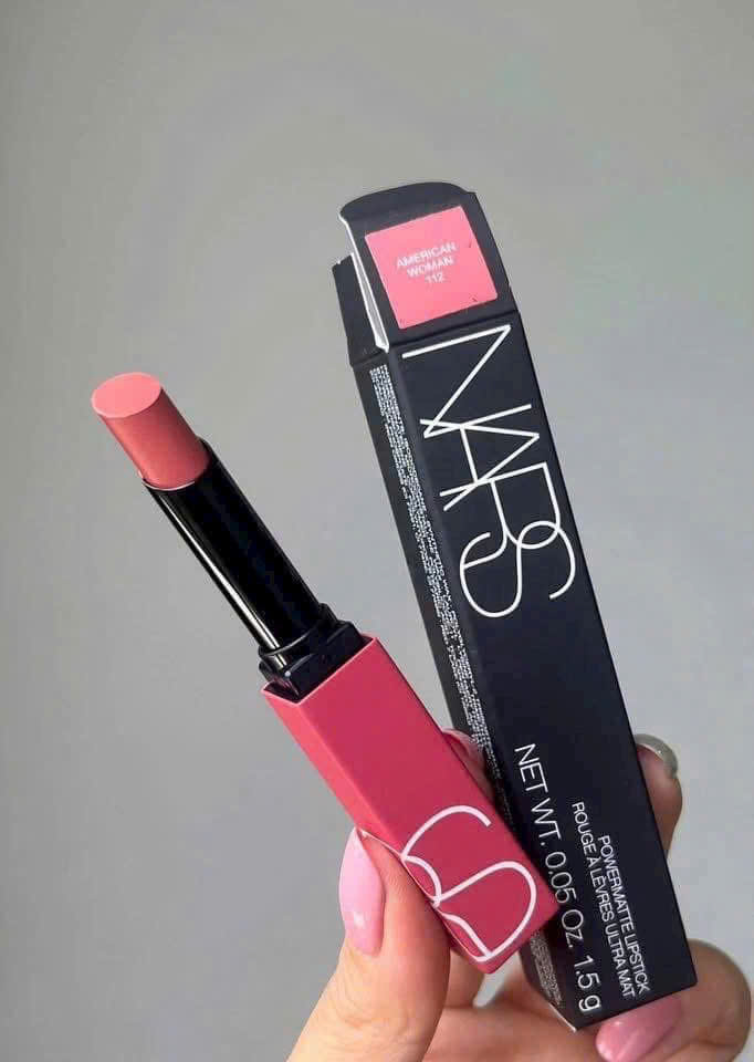 Son Nars Powermatte Lipstick 112 American Woman Màu Hồng